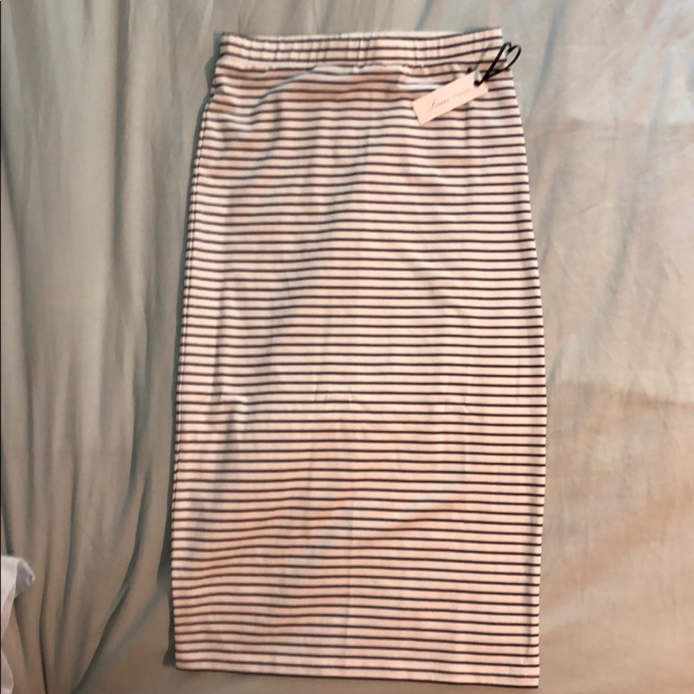 lovers+friends striped skirt